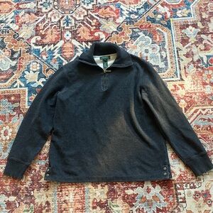 Ralph Lauren Men's Dark Gray Zip Up Sweater